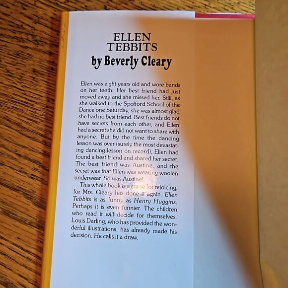 (3/$15B) Ellen Tebbits Beverly Cleary Vintage Paperback Chapter Book | Classic - Picture 2 of 5